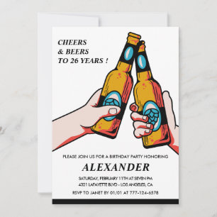 Uitnodigingen voor 26ste verjaardag Proost en Bier