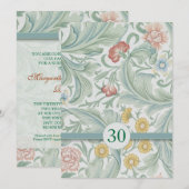  uitnodigingen voor 30e trouwdag (Voorkant / Achterkant)