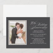 Uitnodigingen voor 30ste trouwdag foto (Voorkant / Achterkant)