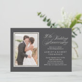 Uitnodigingen voor 30ste trouwdag foto's (Staand voorkant)