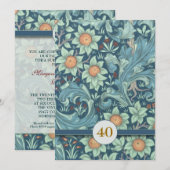 Uitnodigingen voor 40-jarig huwelijksjubileum (Voorkant / Achterkant)