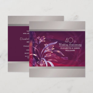 Uitnodigingen voor 40-jarig huwelijksjubileumfeest