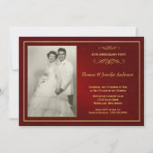 Uitnodigingen voor 40-jarige huwelijksjubileum - R (Voorkant)