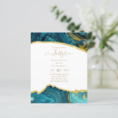 Uitnodigingen voor 40e verjaardag Glamour Meisjesa (Staand voorkant)