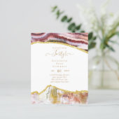 Uitnodigingen voor 40e verjaardag Glamour Meisjesa (Staand voorkant)