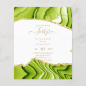 Uitnodigingen voor 40e verjaardag Glamour Meisjesa (Voorkant)