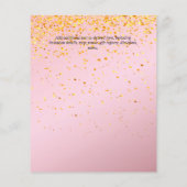 Uitnodigingen voor 40e verjaardagsfeest Glitters G (Achterkant)