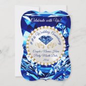 Uitnodigingen voor 45-jarige of 65-jarige trouwdag (Voorkant)