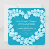 Uitnodigingen voor 4e topaz blauw edelsteen huweli (Achterkant)