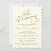 Uitnodigingen voor 50-jarig gouden huwelijksjubile (Voorkant)