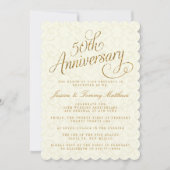 Uitnodigingen voor 50-jarig gouden huwelijksjubile (Voorkant)