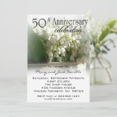 Uitnodigingen voor 50-jarig huwelijksfeest (Staand voorkant)