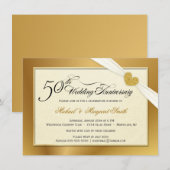 Uitnodigingen voor 50-jarig huwelijksjubileum (Voorkant / Achterkant)