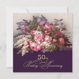 Uitnodigingen voor 50-jarig huwelijksjubileumfeest