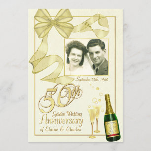 Uitnodigingen voor 50-jarig jubileumfeest - Fancy 