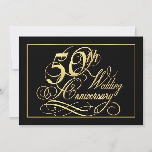 Uitnodigingen voor 50-jarig jubileumfeest - Formee (Voorkant)