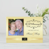 Uitnodigingen voor 50-jarig jubileumfeest met foto (Staand voorkant)