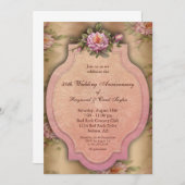 Uitnodigingen voor 50-jarig jubileumfeest met oude (Voorkant / Achterkant)