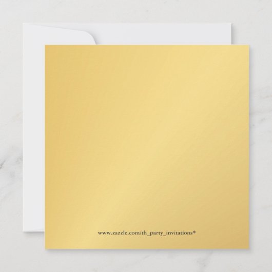 Uitnodigingen voor 50ste gouden huwelijksjubileum  (Achterkant)