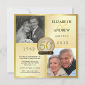 Uitnodigingen voor 50ste gouden huwelijksjubileum  (Voorkant)