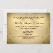 Uitnodigingen voor 50ste huwelijksverjaardag in st (Achterkant)