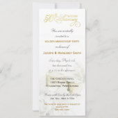 Uitnodigingen voor 50ste trouwjubileum - Hoge uitn (Achterkant)