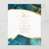 Uitnodigingen voor 50ste verjaardagsfeest Glitters (Voorkant)