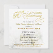 Uitnodigingen voor 50ste verparty - vierkant (Achterkant)