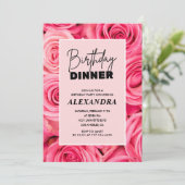 Uitnodigingen voor 55e verjaardag Verjaardagsdiner (Staand voorkant)
