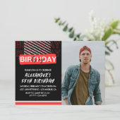 Uitnodigingen voor 55ste verjaardag mannen feest f (Staand voorkant)