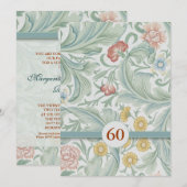 Uitnodigingen voor 60-jarig huwelijksjubileum (Voorkant / Achterkant)