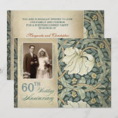 Uitnodigingen voor 60-jarig jubileum foto's (Voorkant / Achterkant)
