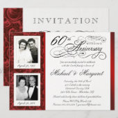 Uitnodigingen voor 60-jarig jubileum - vroeger en  (Voorkant / Achterkant)