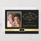 Uitnodigingen voor 60-jarig jubileumfeest - met fo (Voorkant)