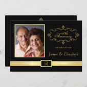 Uitnodigingen voor 60-jarig jubileumfeest - met fo (Voorkant / Achterkant)