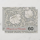 Uitnodigingen voor 60e trouwdag (Voorkant / Achterkant)