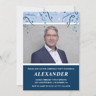 Uitnodigingen voor 60ste verjaardag man Foto Navyb