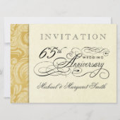 Uitnodigingen voor 65-jarig jubileum - vroeger en  (Achterkant)