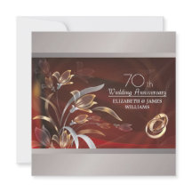 Uitnodigingen voor 70-jarig huwelijksjubileumfeest