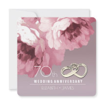 Uitnodigingen voor 70e trouwdagfeest