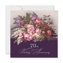 Uitnodigingen voor 70e trouwjubileumfeest