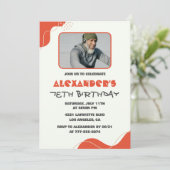 Uitnodigingen voor 78ste verjaardag voor moderne m (Staand voorkant)