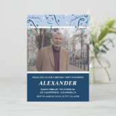 Uitnodigingen voor 80ste verjaardag voor mannen Na (Staand voorkant)