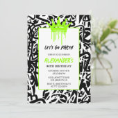 Uitnodigingen voor 94ste verjaardag Mannen Feest G (Staand voorkant)