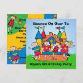 Uitnodigingen voor aangepaste feestdag in het kade (Voorkant / Achterkant)