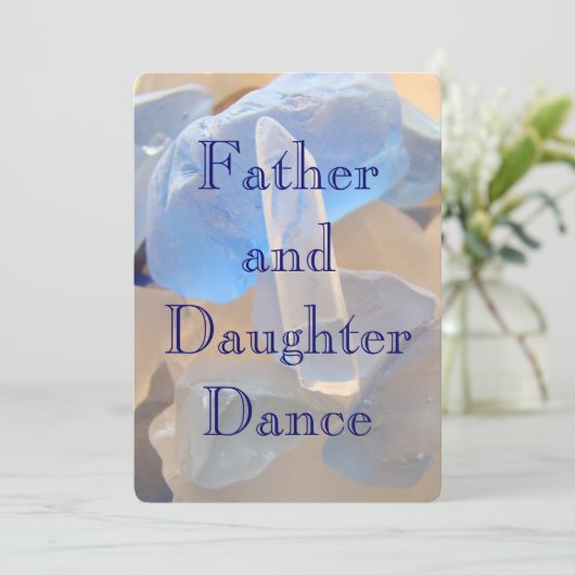 Uitnodigingen voor aangepaste vader- en dochteraan (Staand voorkant)