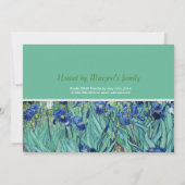Uitnodigingen voor afgestudeerden in Irises (Achterkant)