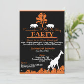 Uitnodigingen voor Afrikaanse Thema Avond (Staand voorkant)