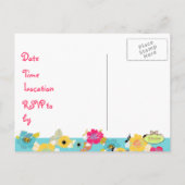 Uitnodigingen voor afstudeerfeest, briefkaart (Achterkant)