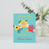 Uitnodigingen voor afstudeerfeest, briefkaart (Staand voorkant)